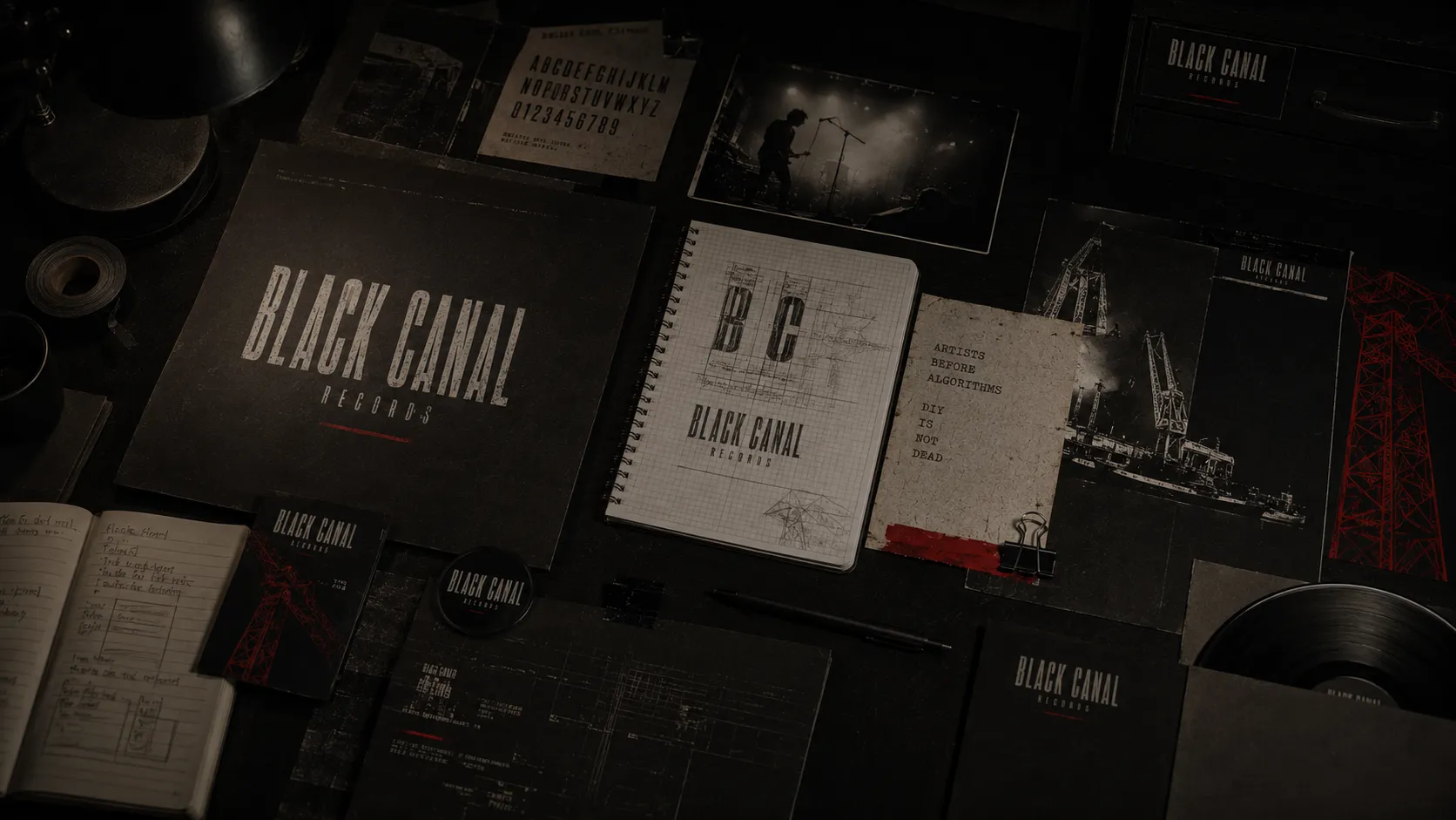 Black Canal Records — imagem de atmosfera para desafio e intenção