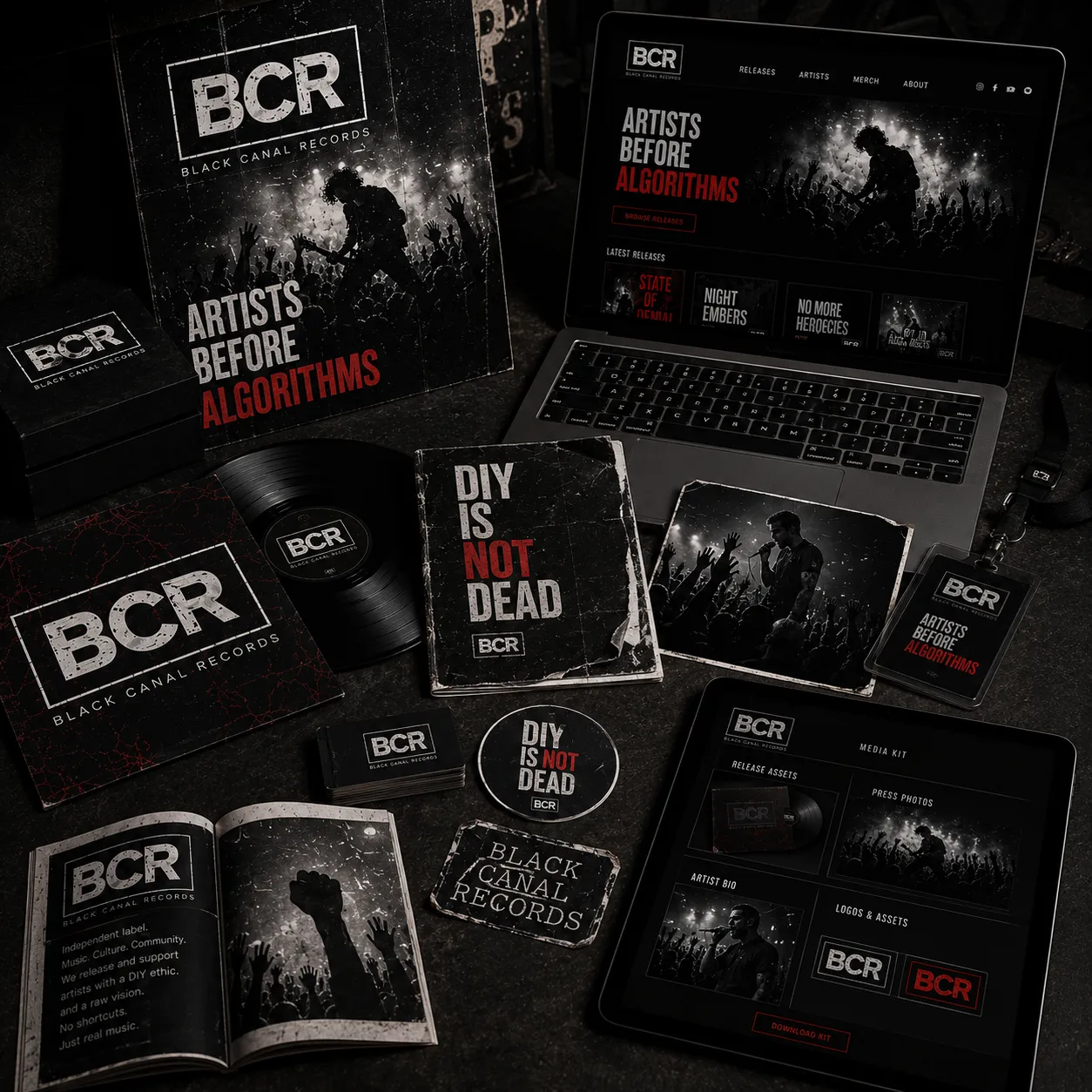 Black Canal Records — imagem final de síntese do projeto