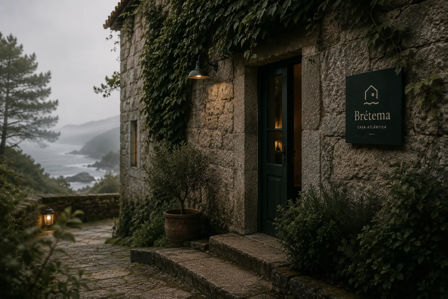 Brétema Casa Atlántica — aplicação visual em contexto alargado