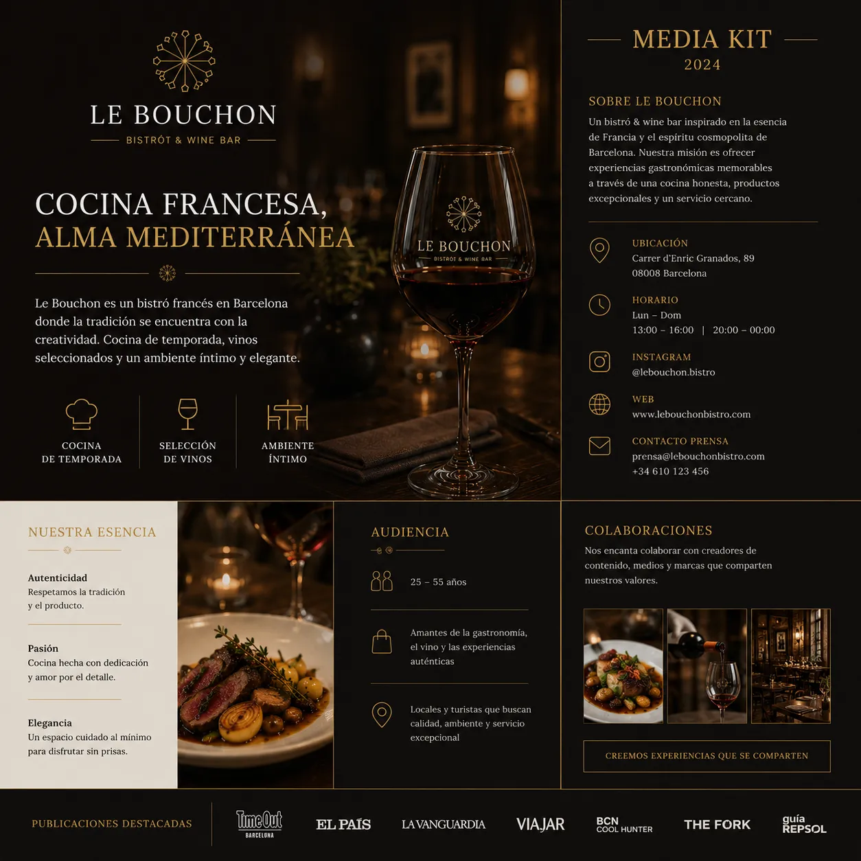 Le Bouchon — social media mockup