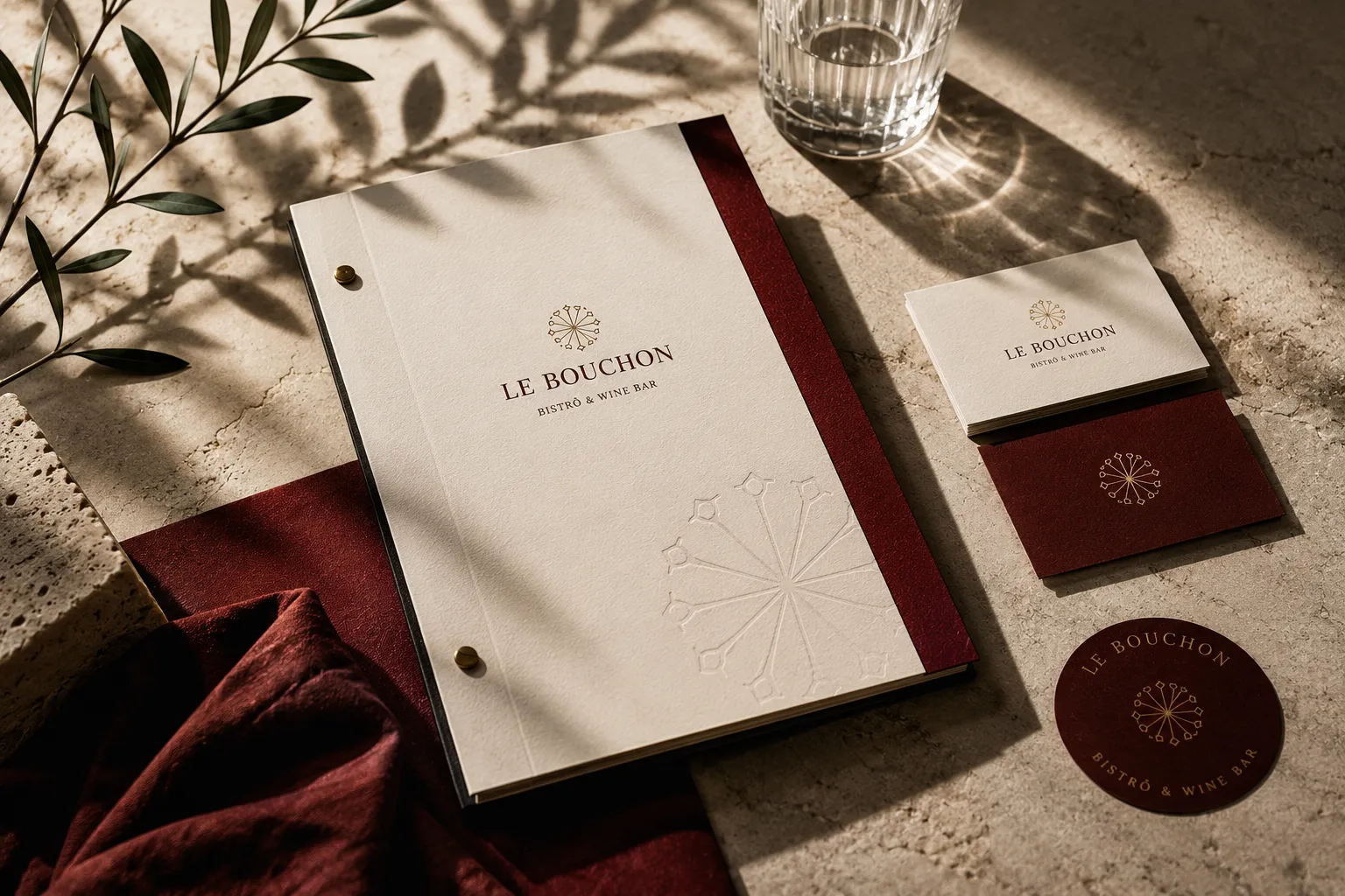 Le Bouchon — main visual identity mockup