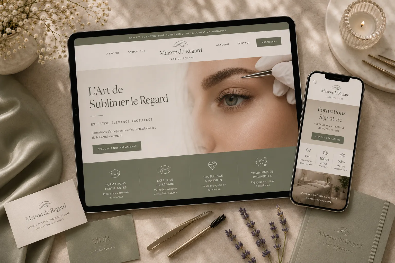 Maison du Regard — visual finish close-up