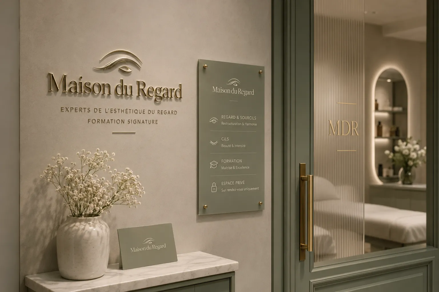 Maison du Regard — visual application detail