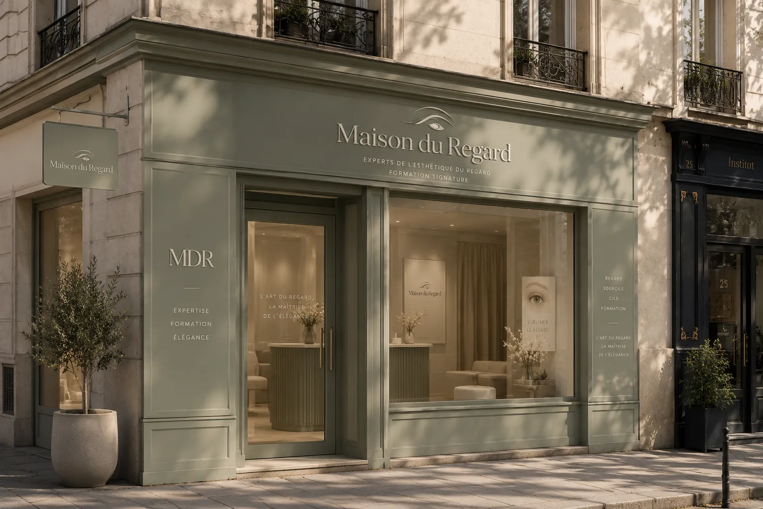Maison du Regard — wide visual application in context
