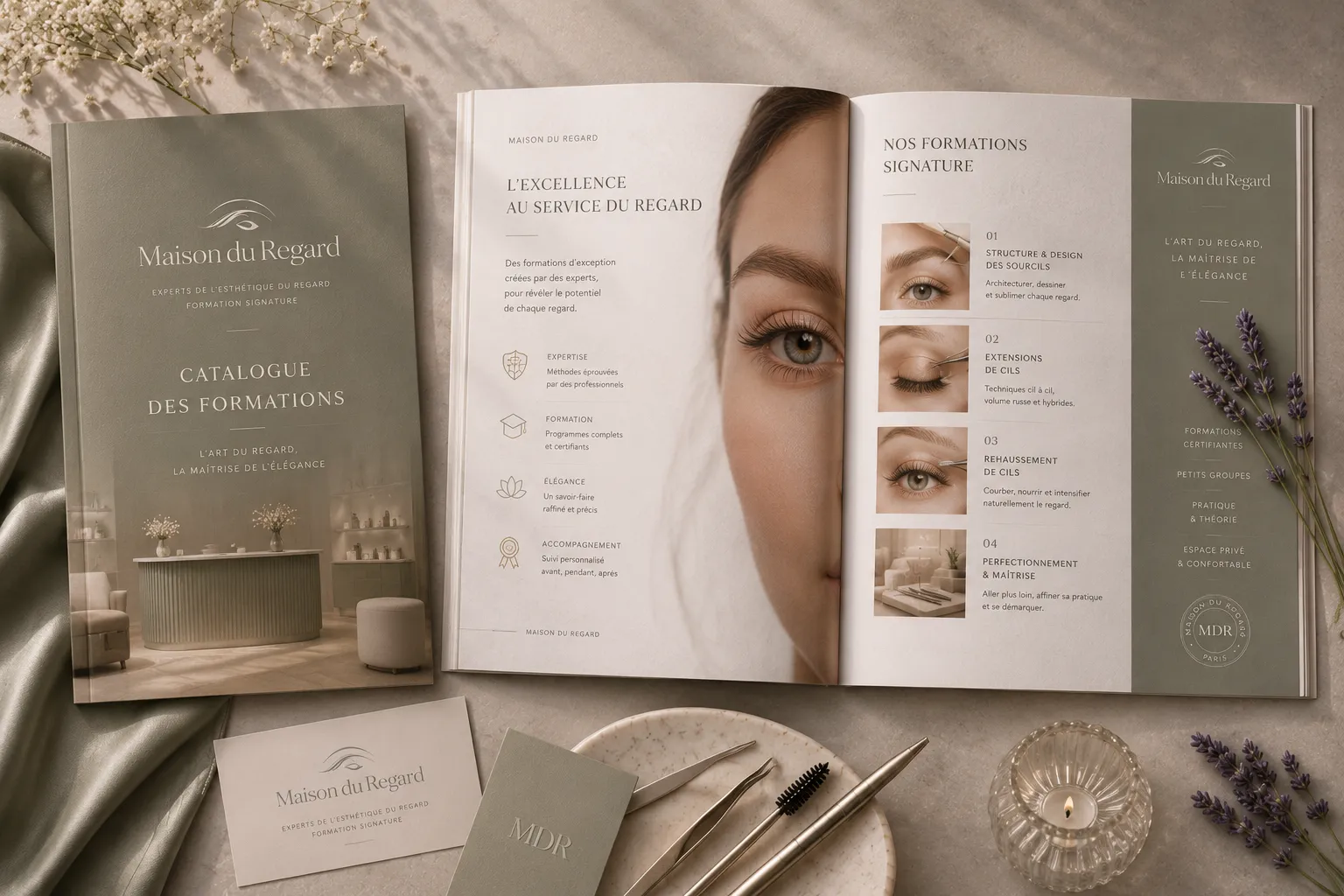 Maison du Regard — brand material in context