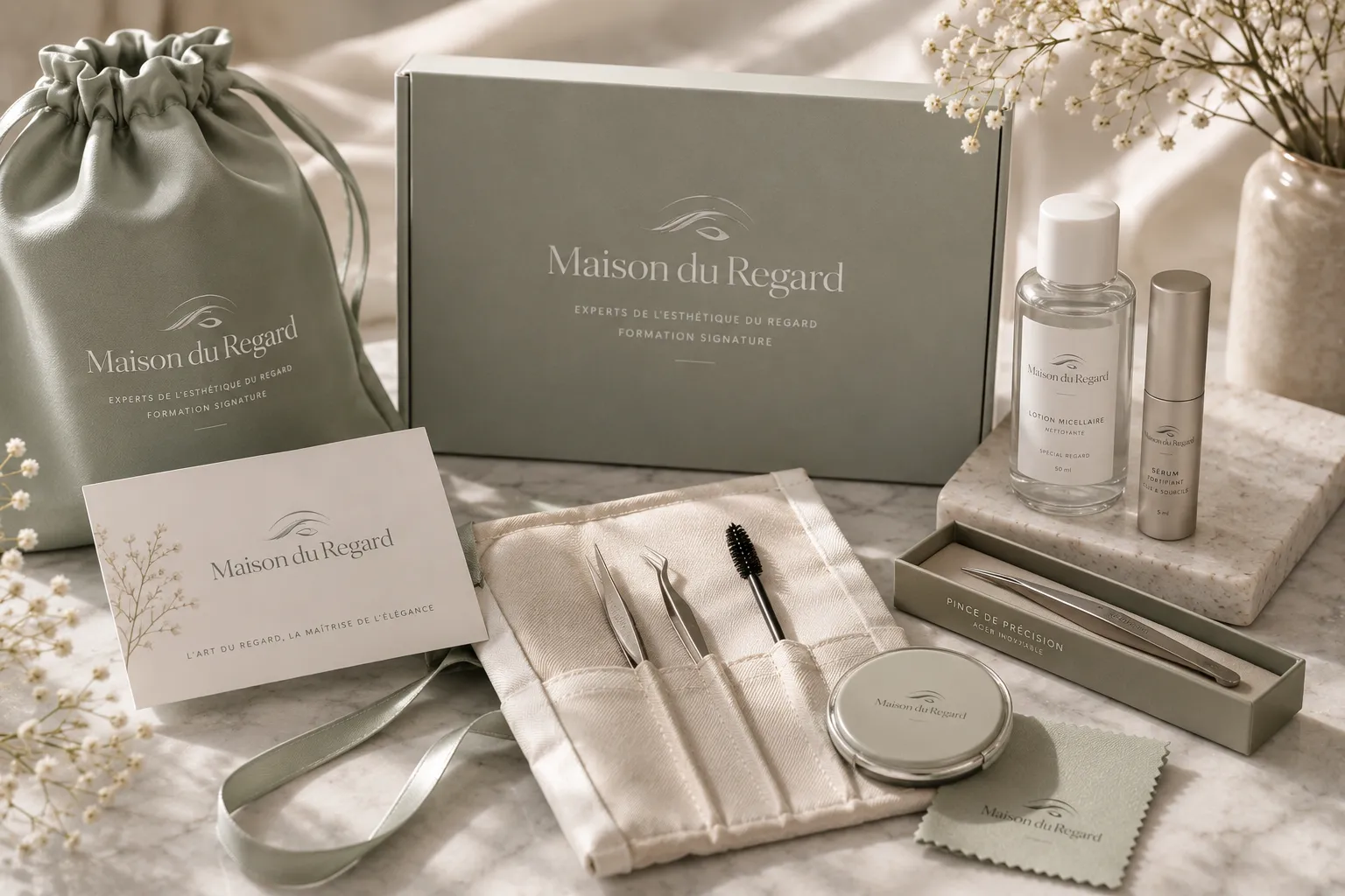 Maison du Regard — secondary graphic application mockup 2