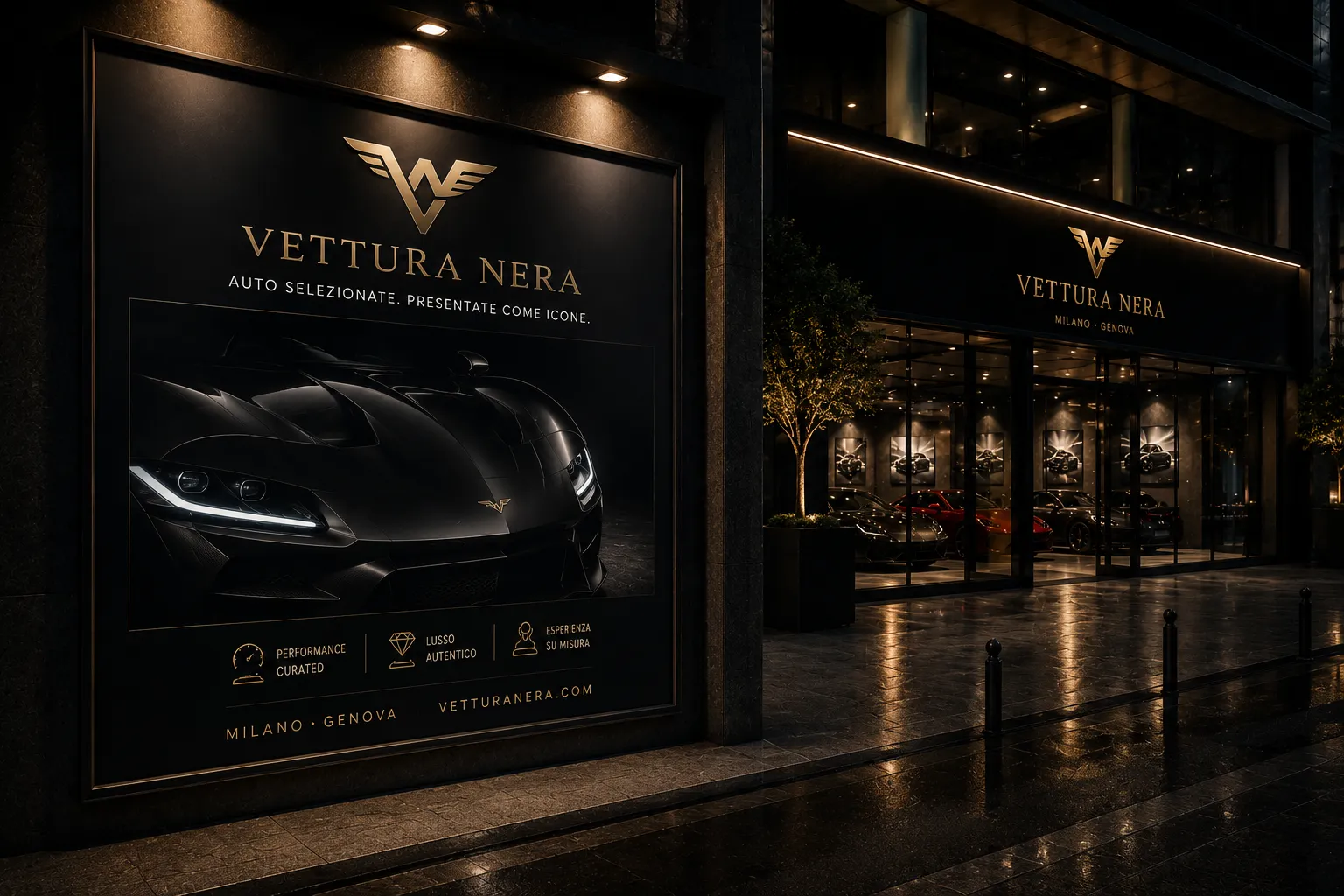 Vettura Nera — visual finish close-up