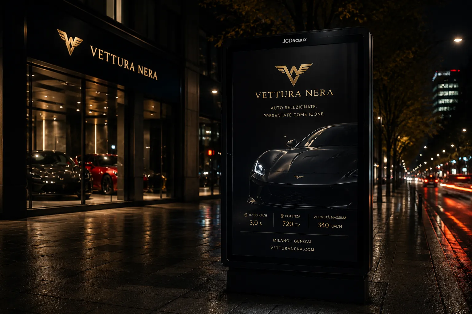 Vettura Nera — secondary graphic application mockup 3