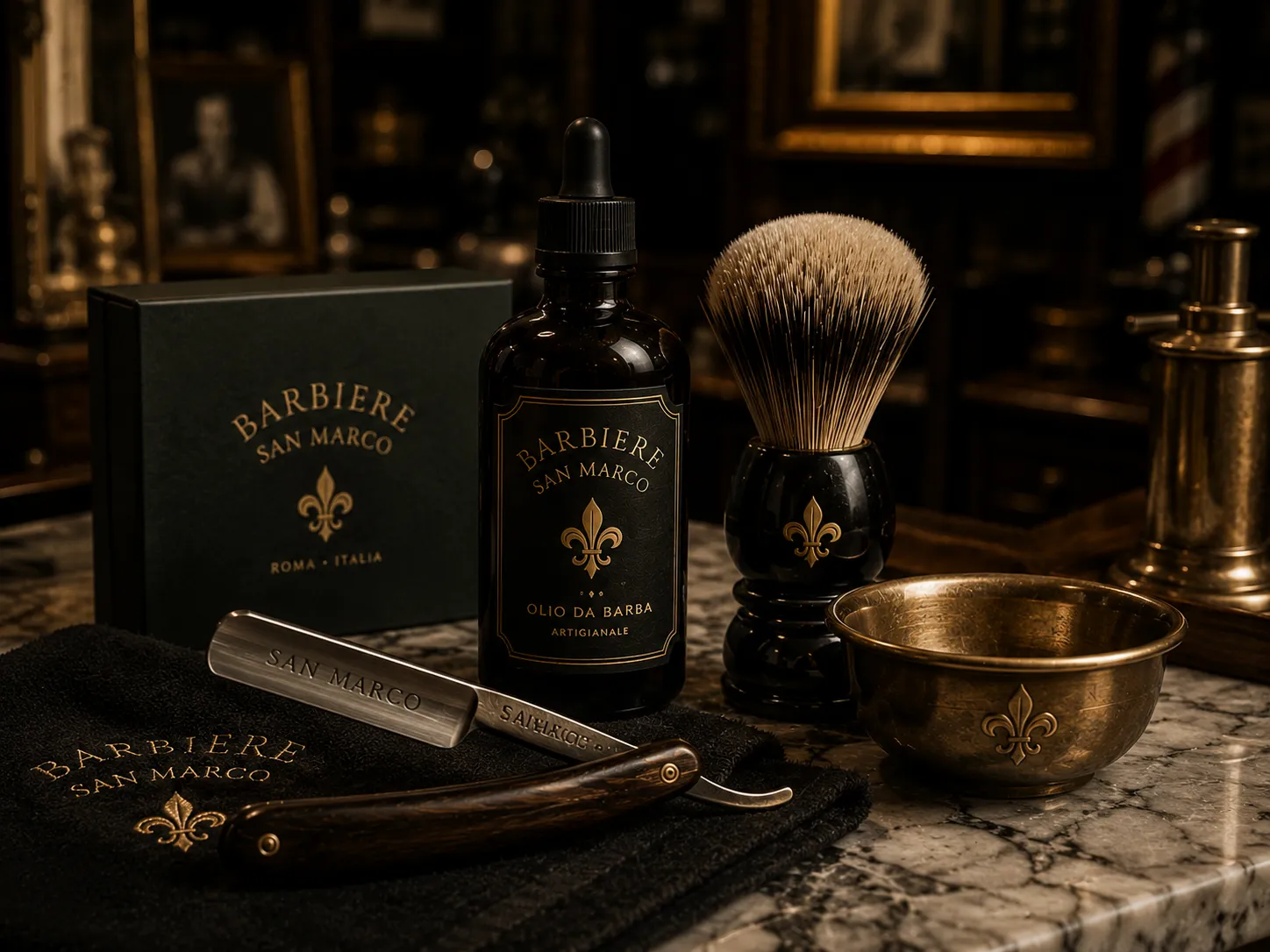 Barbiere San Marco — secondary graphic application mockup 1