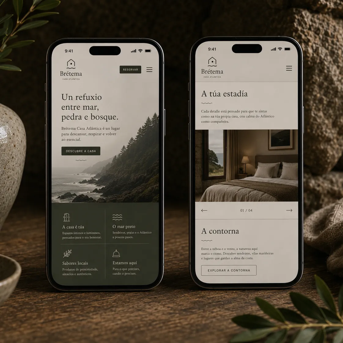 Brétema Casa Atlántica — social media mockup